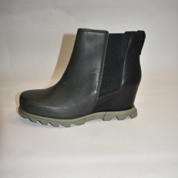 Sorel Joan of Arctic Wedge III Chelsea Bootie Size 12 Dark Moss Sage NL4588 - Picture 5 of 10